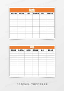 销售单管理系统excel模板下载 熊猫办公